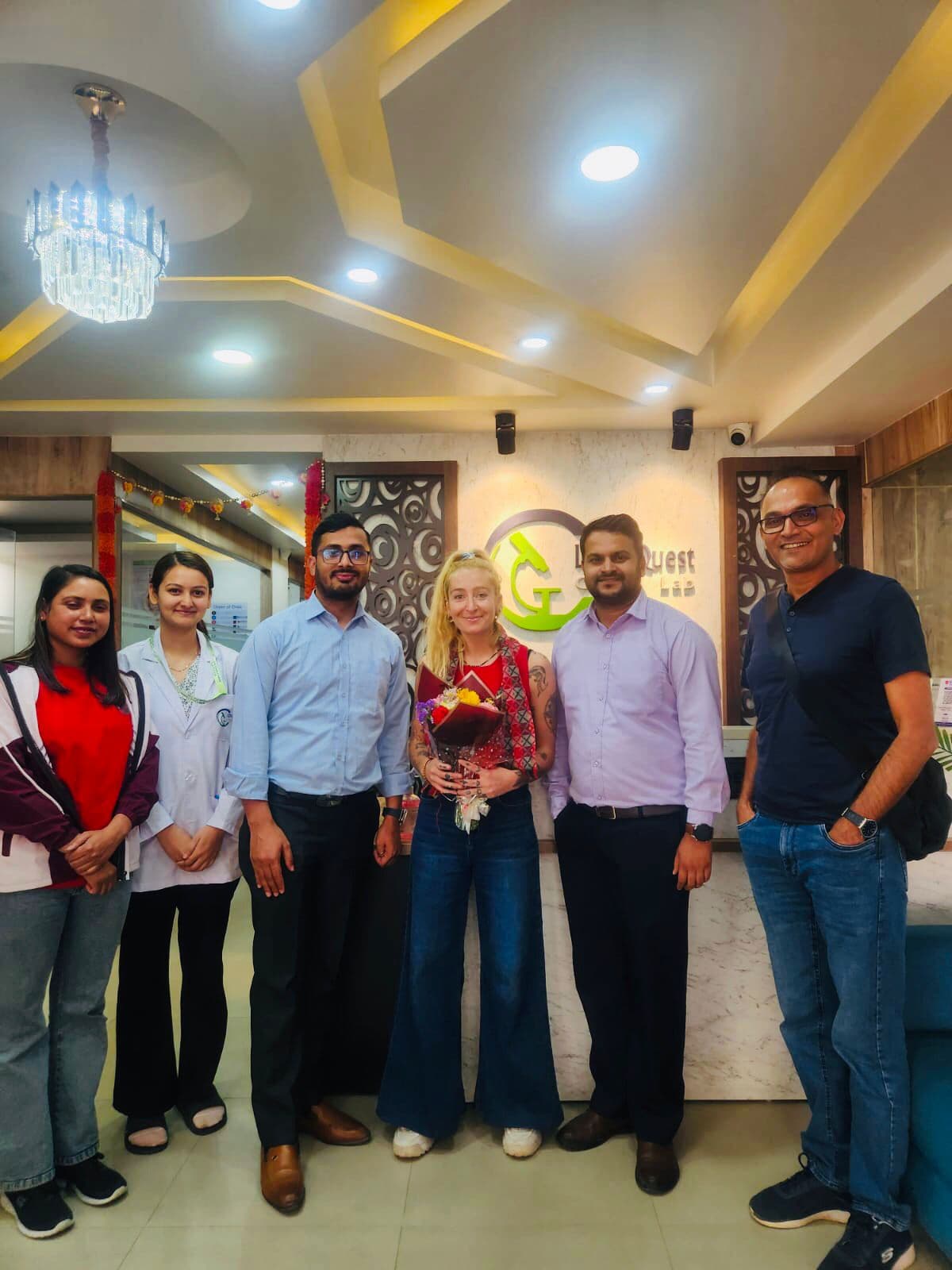 Ms. Laura Gomez Martinez welcomed by the Life Quest team